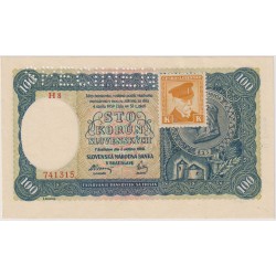 100 Koruna 1940, SERIE H8,...