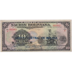 BOLÍVIE, 10 Bolivianů