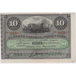 KUBA, 10 Pesos 1896