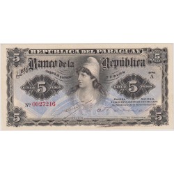 PARAQUAY, 5 Pesos 1907
