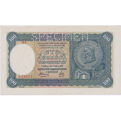 100 Koruna 1940, SPECIMEN,...