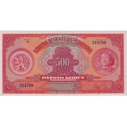 500 Koruna 1929, SPECIMEN