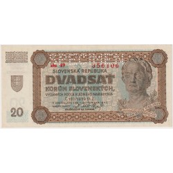 20 Koruna 1942, series...