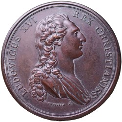 Louis XVI, AE Medal 1774 -...