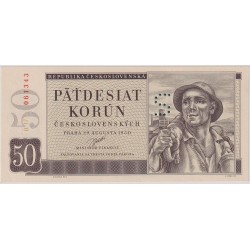 50 Koruna 1950, series B17,...