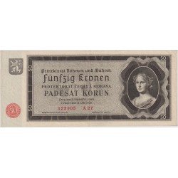 50 Koruna 1940, series A27....