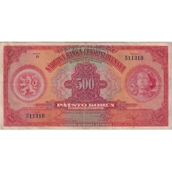 500 Koruna 1929, SPECIMEN