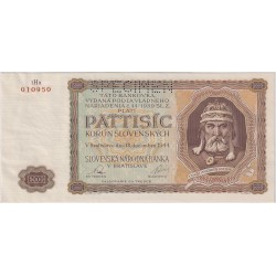 5000 Koruna 1944, SPECIMEN